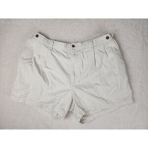 Vintage Tommy Bahama Relax Chino Shorts Cotton White/Cream‎ Size 40 4" Inseam